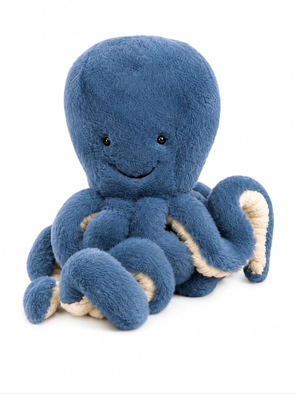 Jellycat Odyssey Octopus Plush Toy Blue Soft Stuffed Animal Smiling Collectible